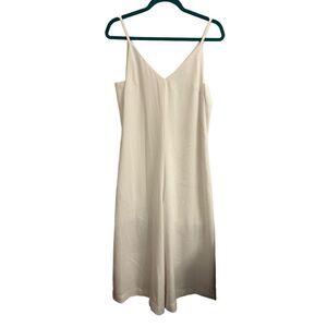 EUC Oak + Fort cropped jumpsuit white S